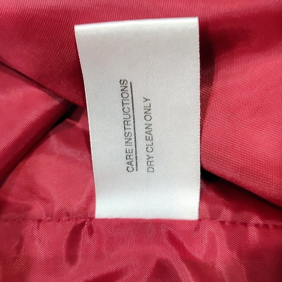 Gallery women's red long maxi full length double breast trenchcoat 10P - Picture 10 of 10